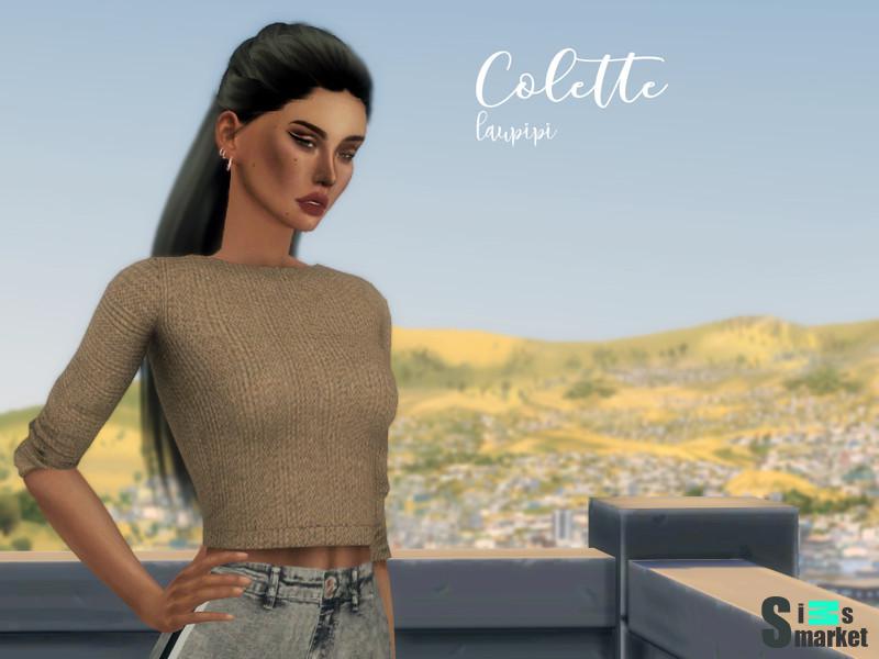 Джемпер Colette от laupipi для Симс 4. Скачать мод
