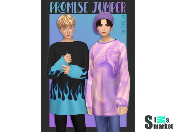 Джемпер promise by trillyke для Симс 4. Скачать мод