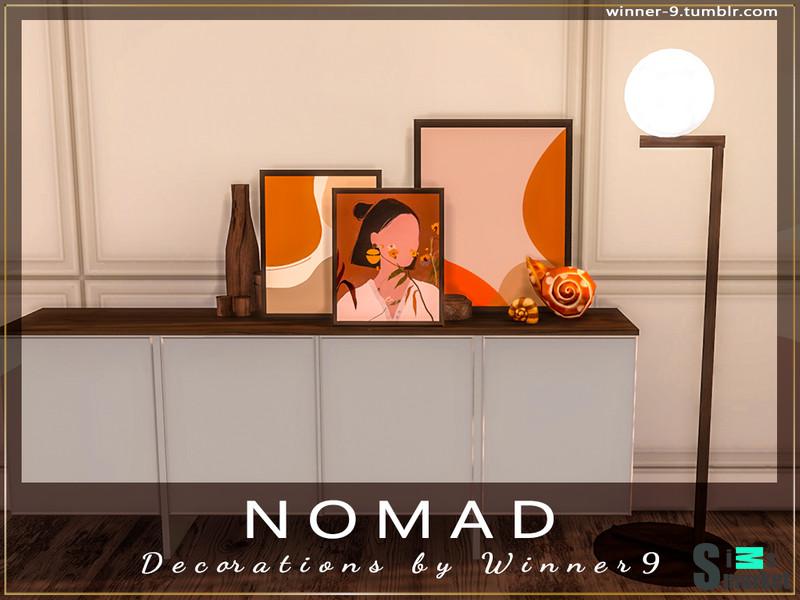 Элементы декора Nomad by Winner9 для Симс 4. Скачать мод