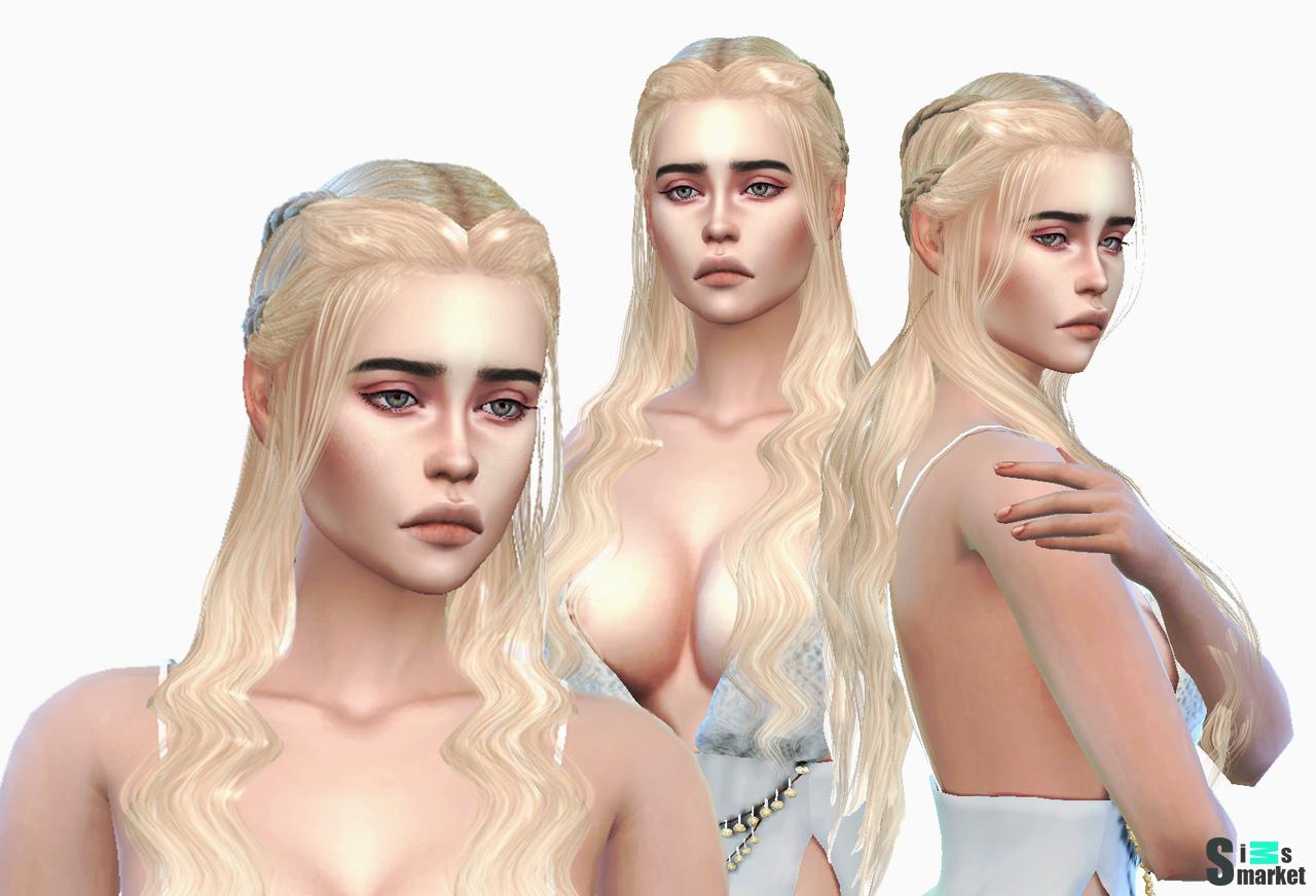 Emilia Clarke as the  Daenerys Targaryen (Game of Thrones) for Sims 4 для Симс 4. Скачать мод