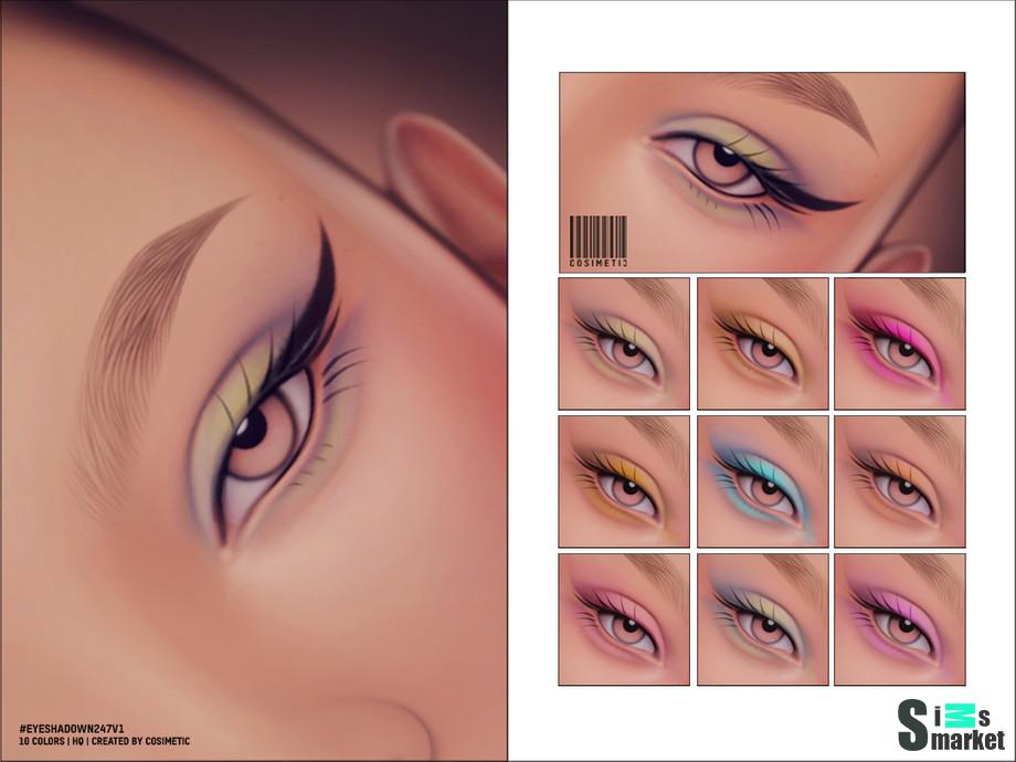 Eyeshadow N247 V1 для Симс 4. Скачать мод