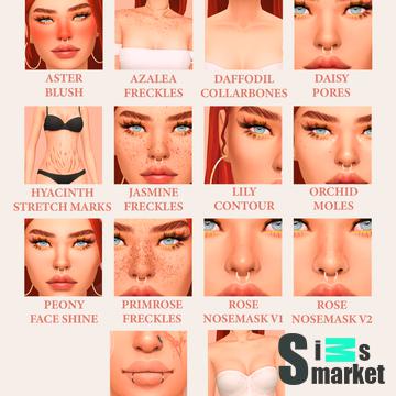 FLORAL - a skin detail cc pack by peachyfaerie ✿ для Симс 4. Скачать мод FLORAL - a skin detail cc pack by peachyfaerie ✿ для Симс 4. Скачать мод