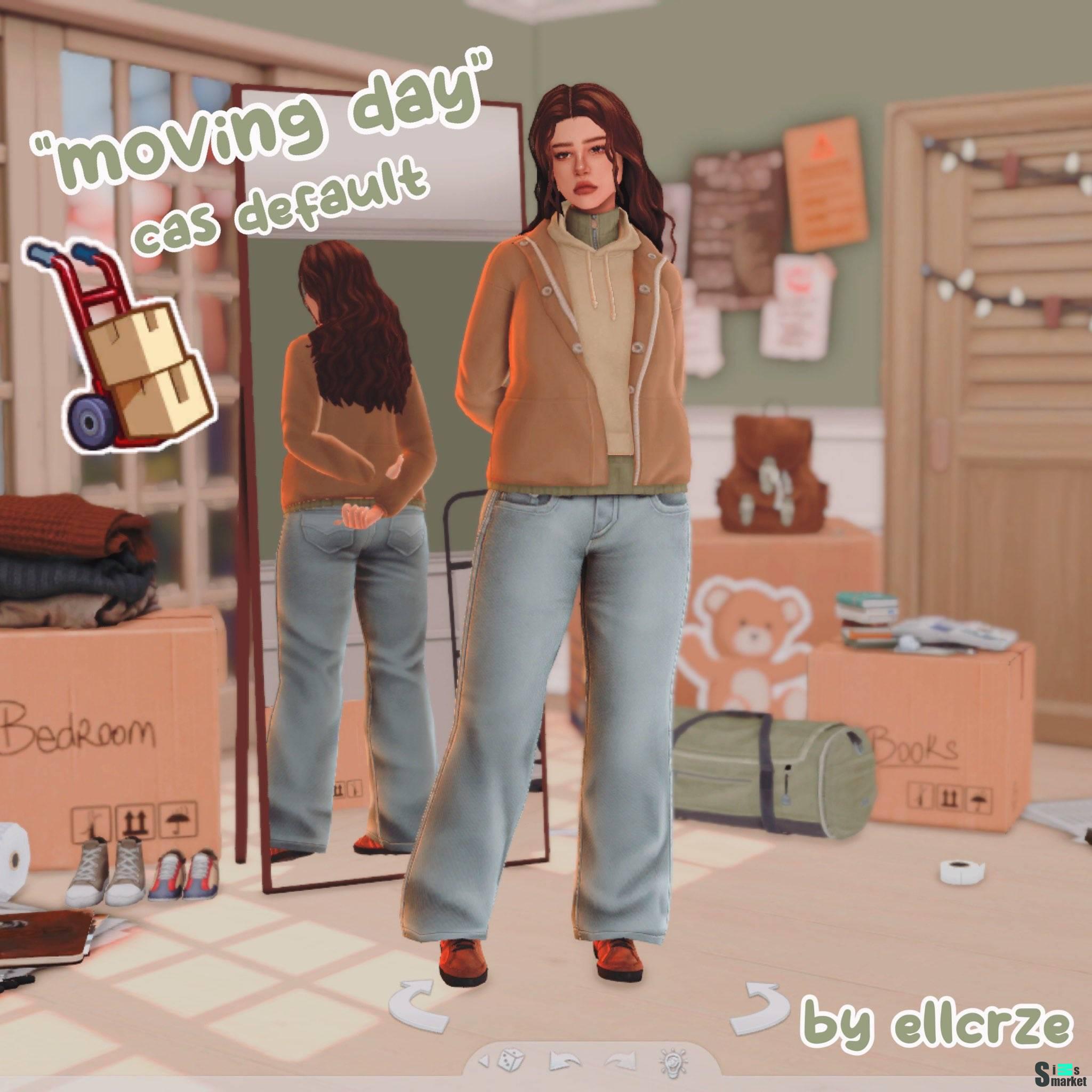 Фон для CAS "Moving Day" для Симс 4 для Симс 4. Скачать мод