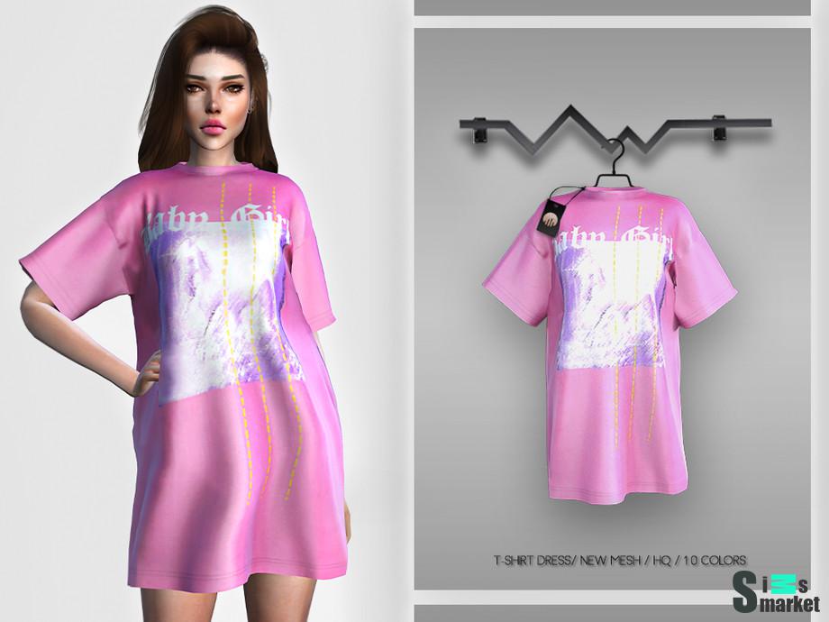 Футболка BD271 by busra-tr для Симс 4. Скачать мод