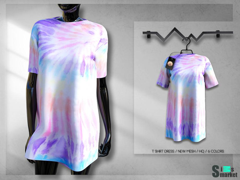 Футболка BD296 by busra-tr  для Симс 4. Скачать мод