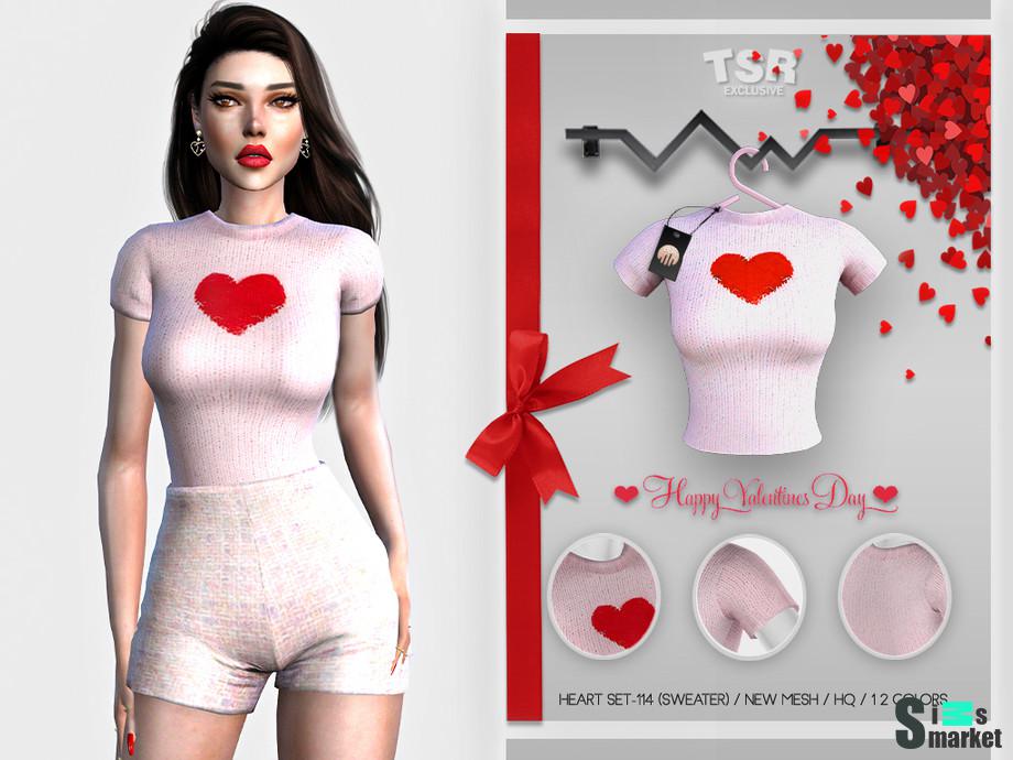 Футболка BD427 by busra-tr для Симс 4. Скачать мод