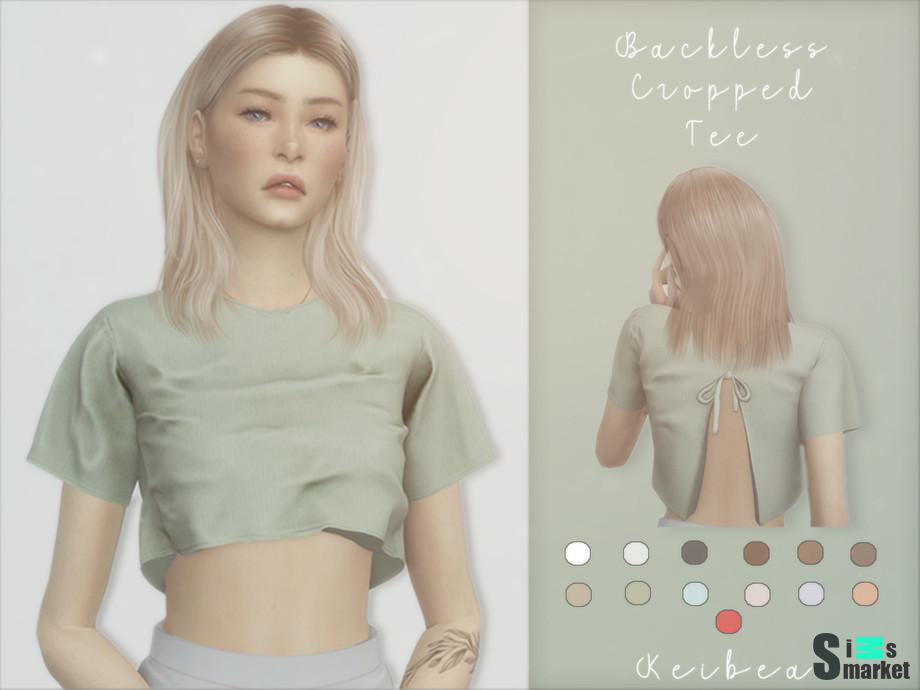Футболка Tee by Keibea для Симс 4. Скачать мод