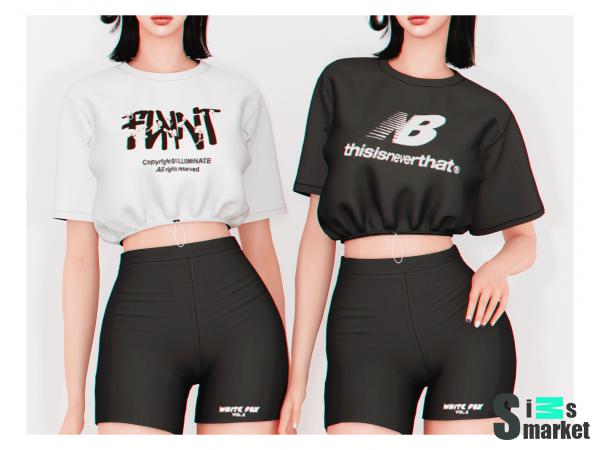 Футболки fox by plbsims для Симс 4. Скачать мод