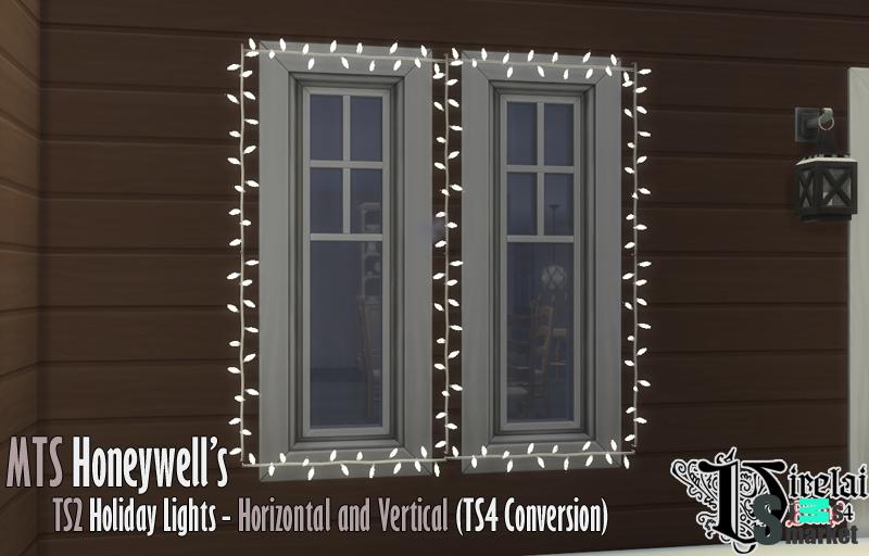 Гирлянда holiday by  virelais4 для Симс 4. Скачать мод