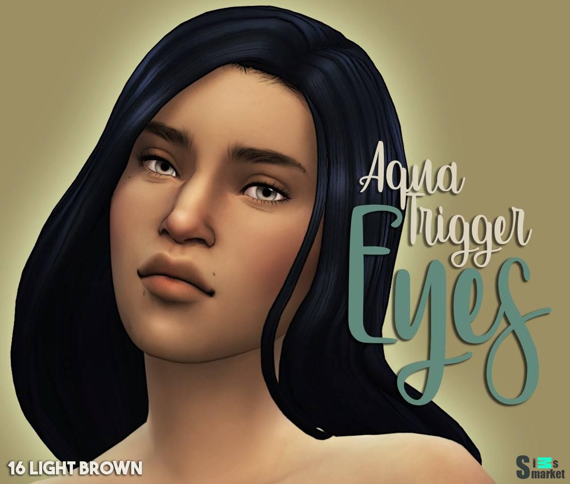 Глаза "Auqa Trigger Eyes Default Overhaul" для Симс 4 для Симс 4. Скачать мод