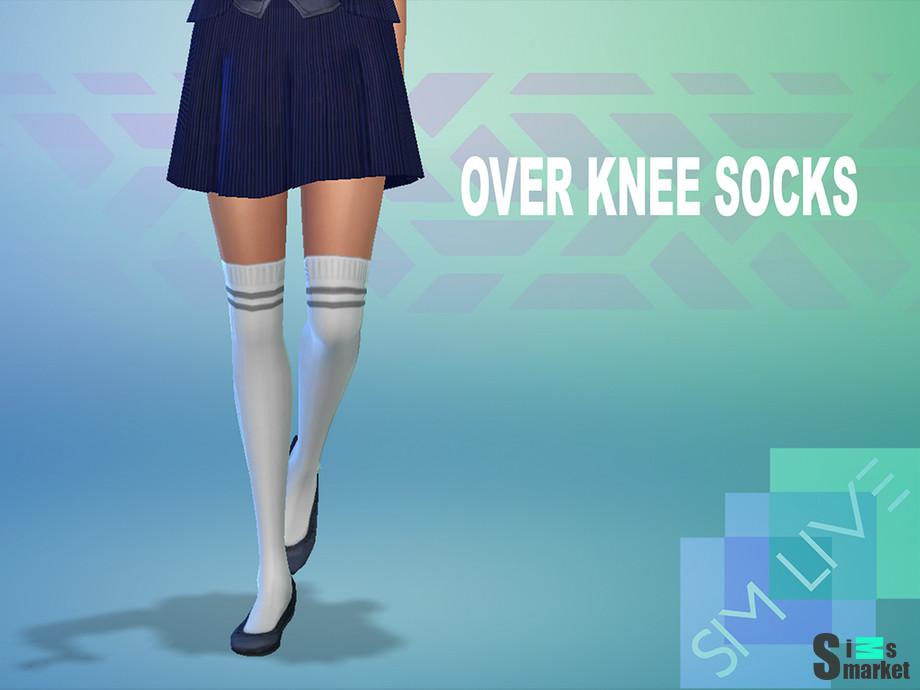 Гольфы Over by KikiSimLive для Симс 4. Скачать мод