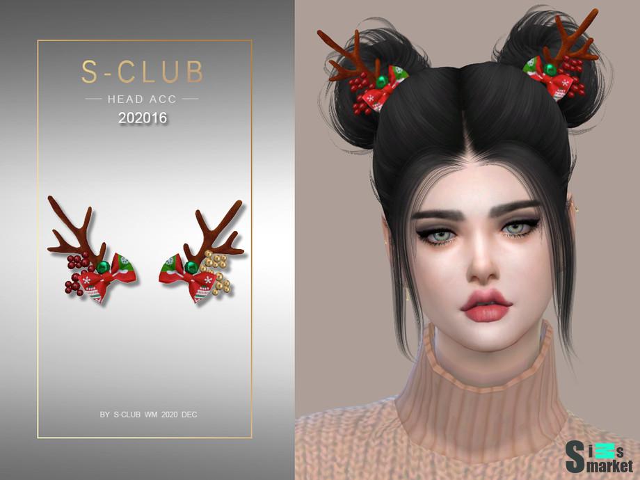 Головной аксессуар 202016 by S-Club для Симс 4. Скачать мод