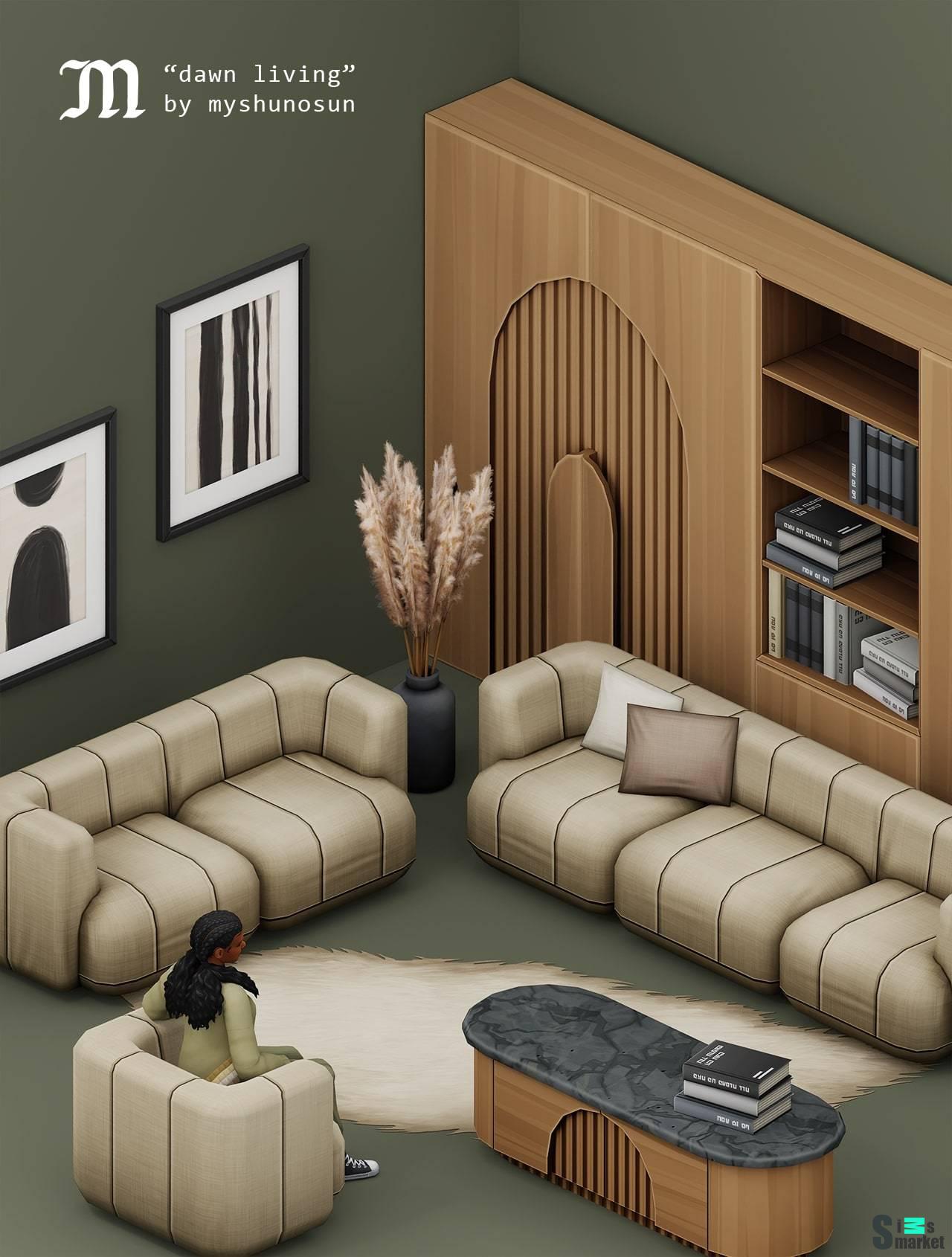 Гостиная "DAWN LIVING" для Симс 4 для Симс 4. Скачать мод