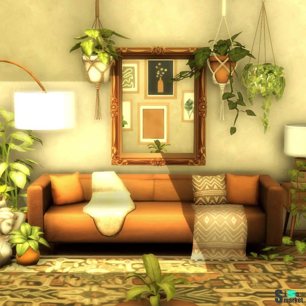 Гостиная и столовая "apartment therapy inspired stuff pack V2" для Симс 4 для Симс 4. Скачать мод