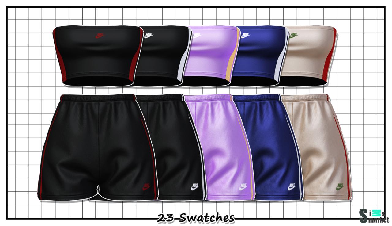 Got Top + Shorts для Симс 4. Скачать мод