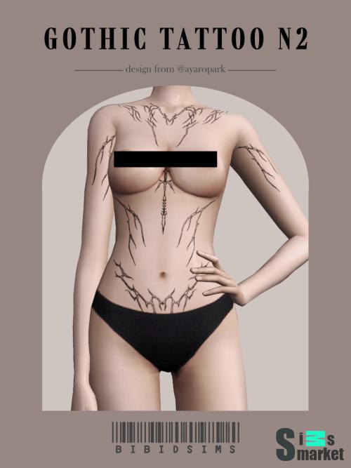 GOTHIC TATTOO для Симс 4. Скачать мод