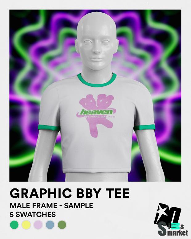 Graphic BBY Tee - Sample для Симс 4. Скачать мод