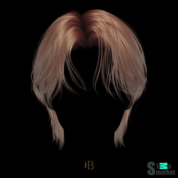 HAIR -47 для Симс 4. Скачать мод