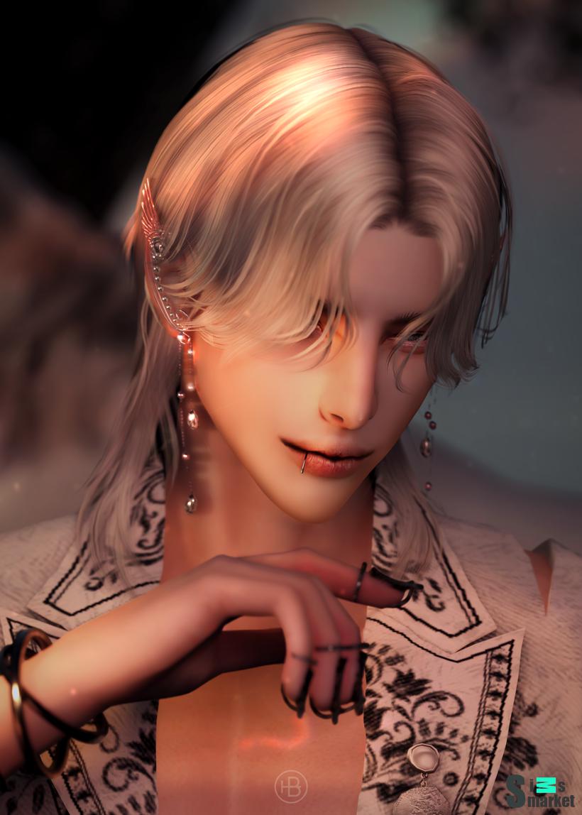 HAIR -51- SEAHORSE для Симс 4. Скачать мод