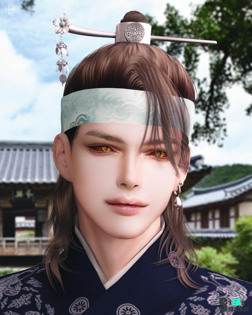 HAIR -55- MAEHWA для Симс 4. Скачать мод