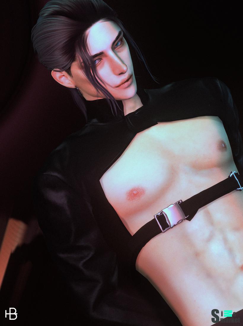 HAIR -58- MUTE. V1 для Симс 4. Скачать мод