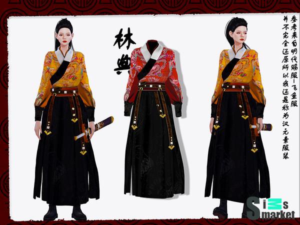 HAN ELEMENT CLOTHING для Симс 4. Скачать мод