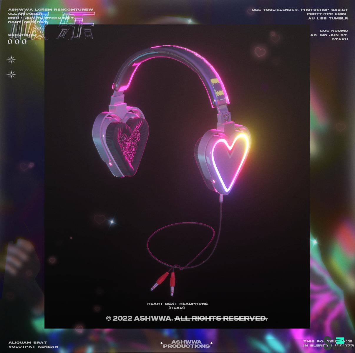 Heartbest headphone by ASHwwa для Симс 4. Скачать мод