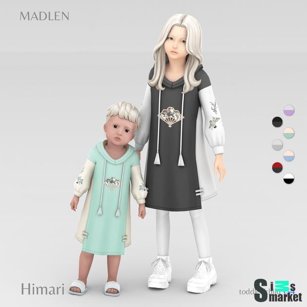 Himari Outfit by Madlen для Симс 4. Скачать мод