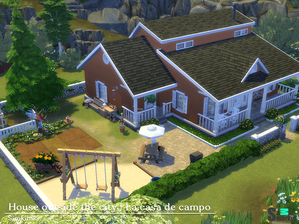 House outside the city-11 для Симс 4. Скачать мод