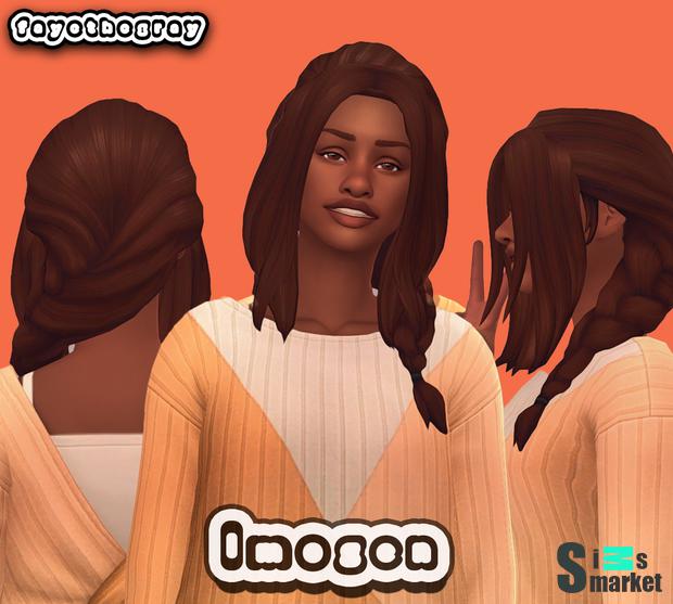 imogen, a maxis match hairstyle для Симс 4. Скачать мод