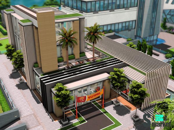 Институт Фоксбери "Foxbury Commons"-для Симс 4 для Симс 4. Скачать мод