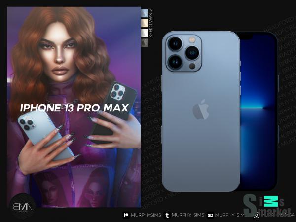 iphone 13 pro max by murphy-sims4 для Симс 4. Скачать мод