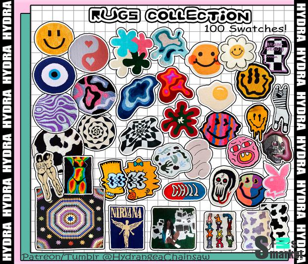 Irregular rugs collection для Симс 4. Скачать мод