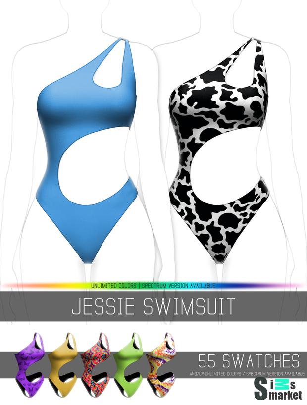 JESSIE SWIMSUIT для Симс 4. Скачать мод