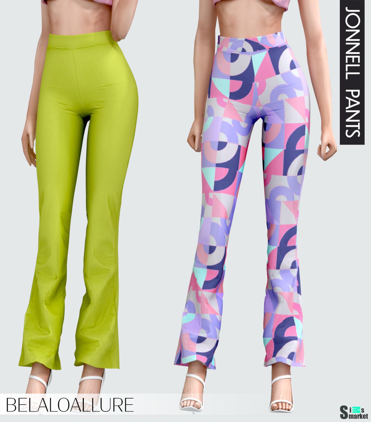 "Jonnell pants" BELALOALLURE для Симс 4. Скачать мод