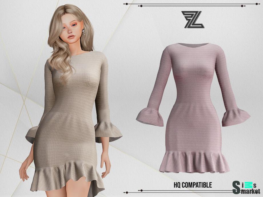 Julia Dress by ForLima для Симс 4. Скачать мод