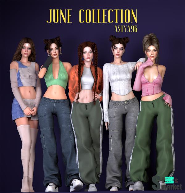 June 2023 Collection для Симс 4. Скачать мод
