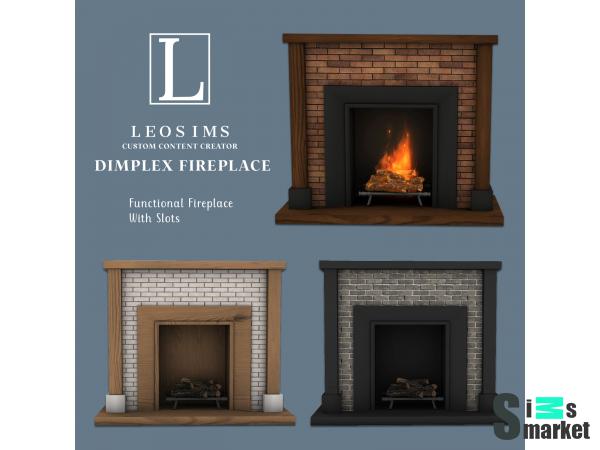 Камин dimplex by leosims4cc для Симс 4. Скачать мод