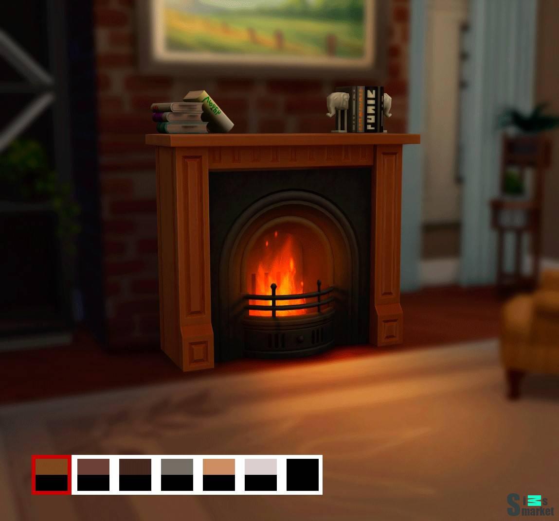 Камин "Fireplace" для Симс 4 для Симс 4. Скачать мод