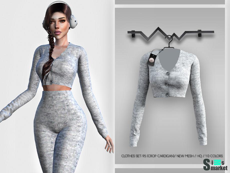 Кардиган BD357 by busra-tr для Симс 4. Скачать мод