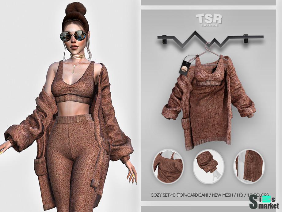 Кардиган BD425 by busra-tr для Симс 4. Скачать мод