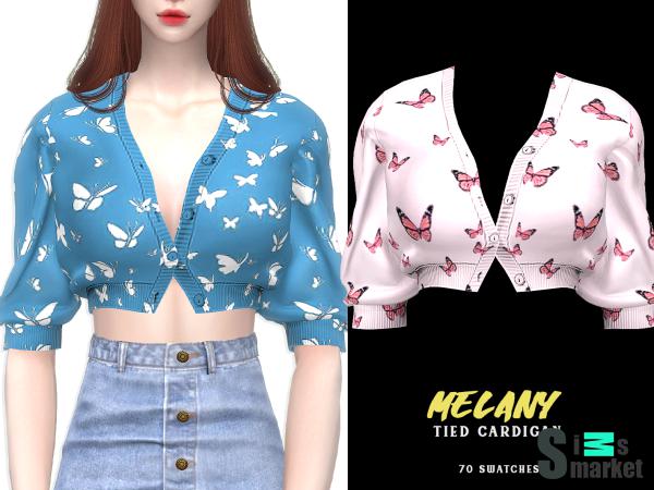 Кардиган melany by grafity-cc для Симс 4. Скачать мод