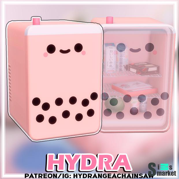Kawaii Boba Tea Mini Fridge (functional) для Симс 4. Скачать мод