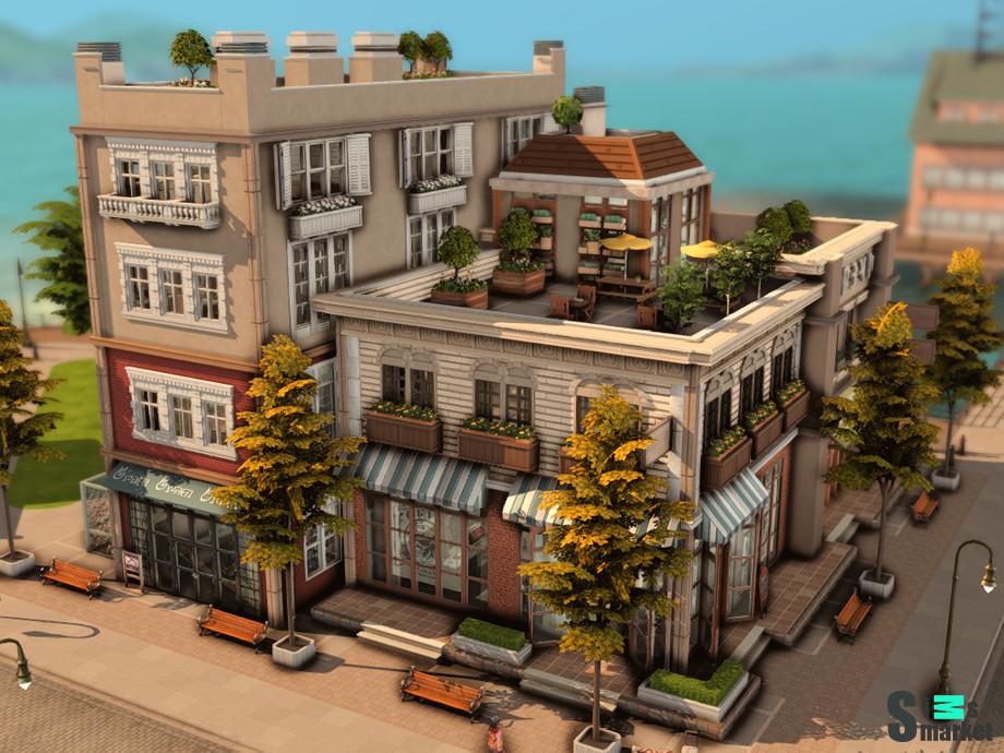 Кофе "Coffee Shop (multi-functional lot)"-для Симс 4 для Симс 4. Скачать мод