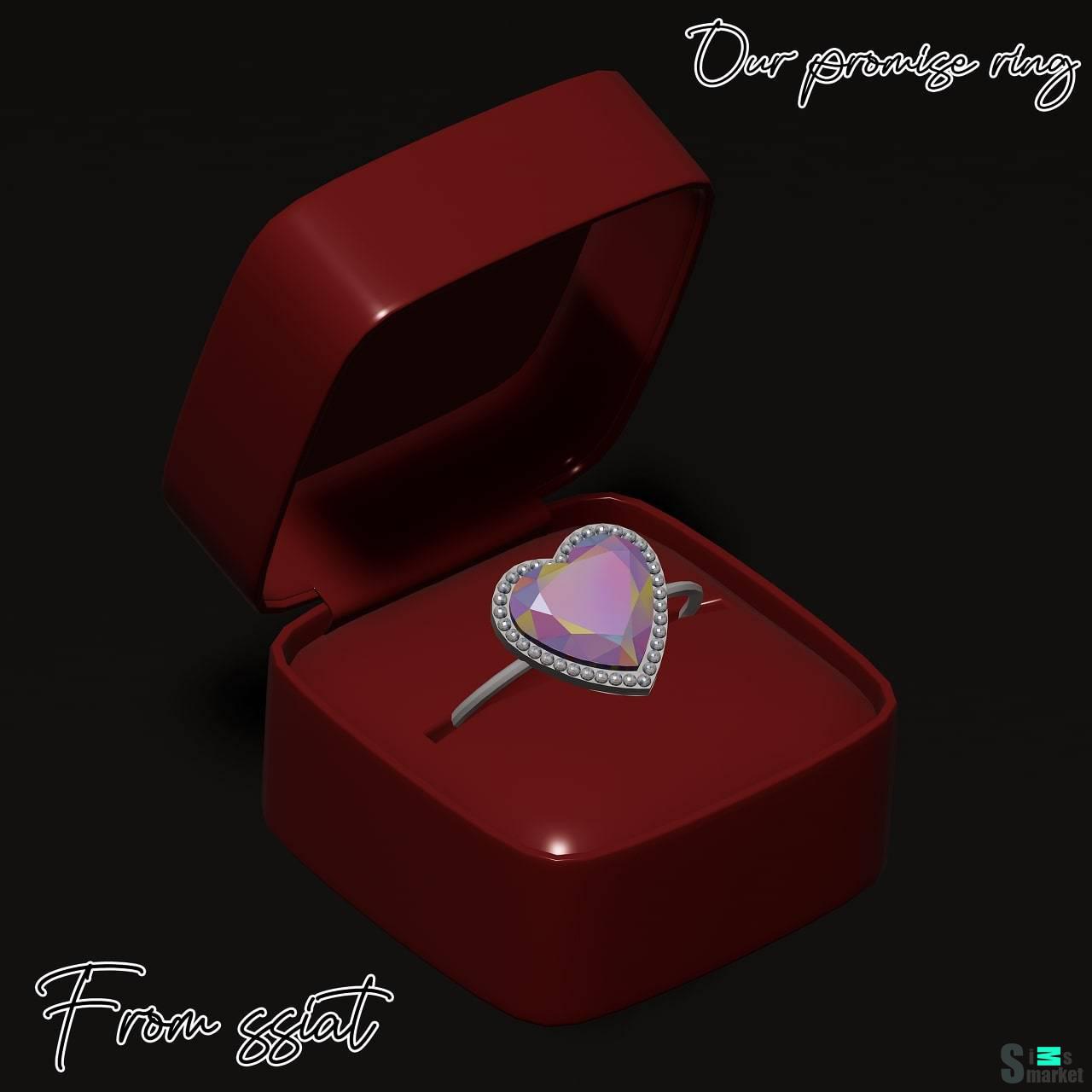 Кольцо "our promise ring" для Симс 4 для Симс 4. Скачать мод