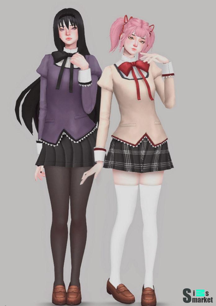 Коллекция одежды для учащихся для Симс 4. Скачать мод