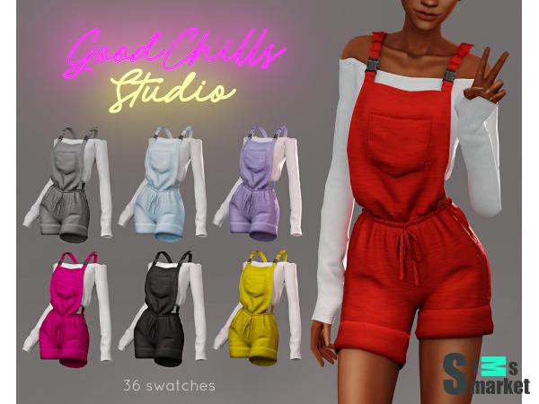 Комбез october's by goodchillsstudio для Симс 4. Скачать мод