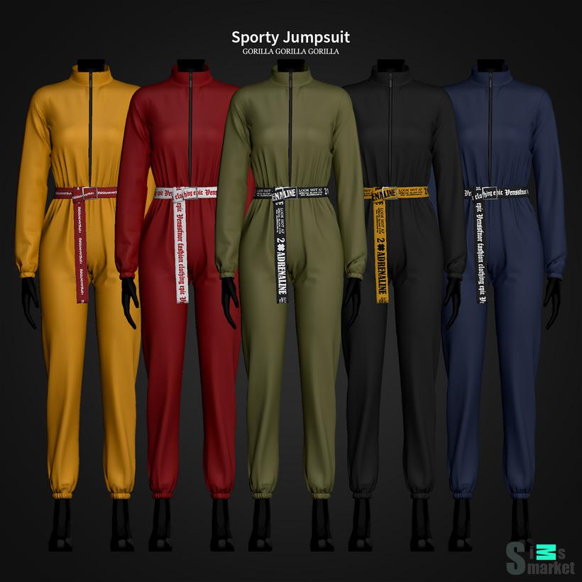 Комбинезон "Sporty" by gorillax3 для Симс 4. Скачать мод