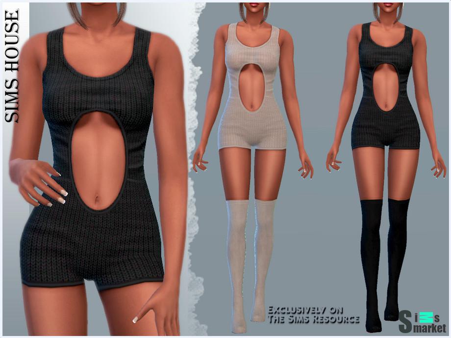 Комбинезон Women's by Sims House для Симс 4. Скачать мод