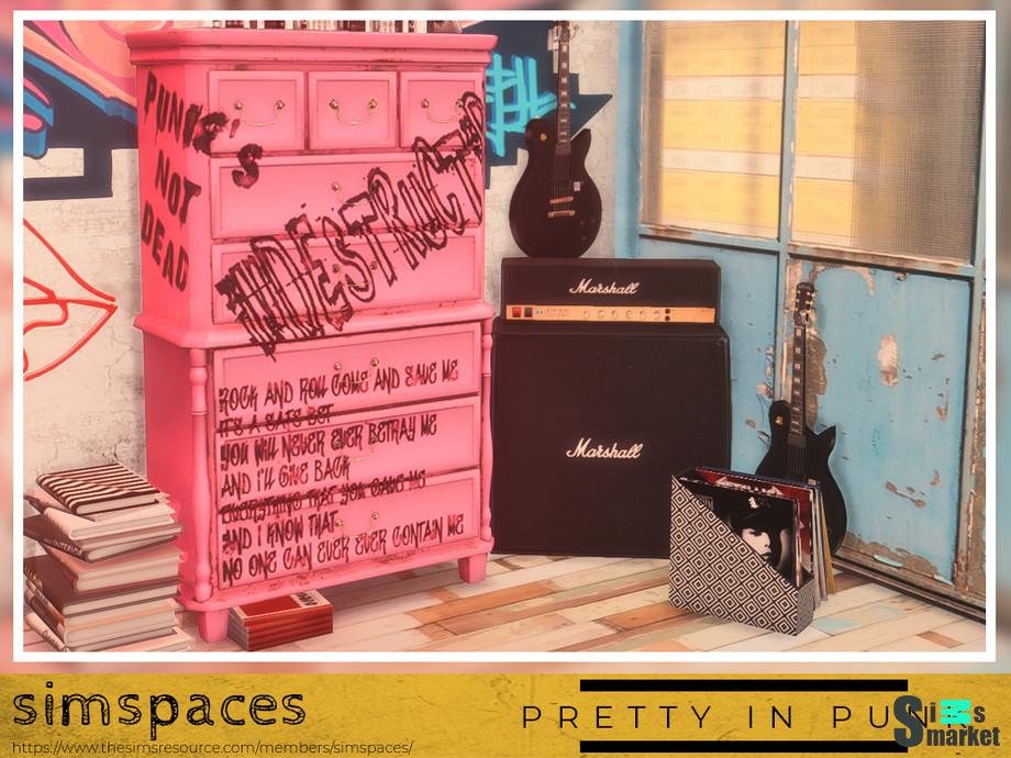 Комод Pretty in Punk by simspaces для Симс 4. Скачать мод